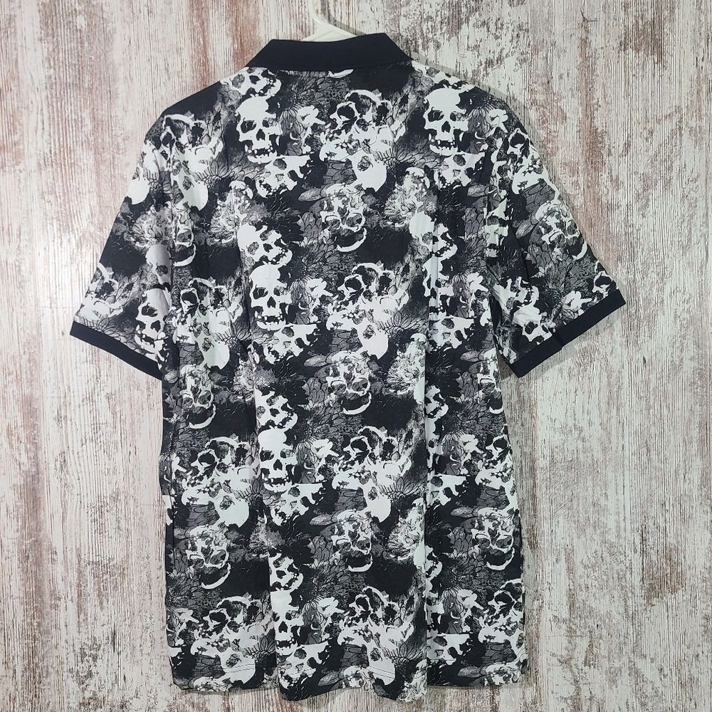 🌻 HOST PICK 🌻 NWT Men's Robert Graham Classic Fit Skull Polo size Large $98 - Picture 7 of 10